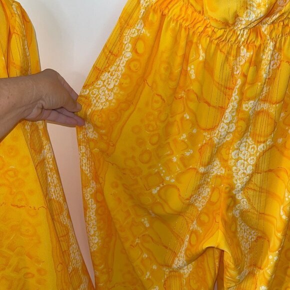 Vintage Two Piece Jumpsuit Jacket Set Size Large Metallic Threading Snake Print - Picture 8 of 16